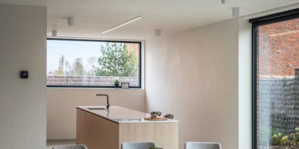 Salle à manger - Maison Neuve avec Terrasse et Jardin à Langemark