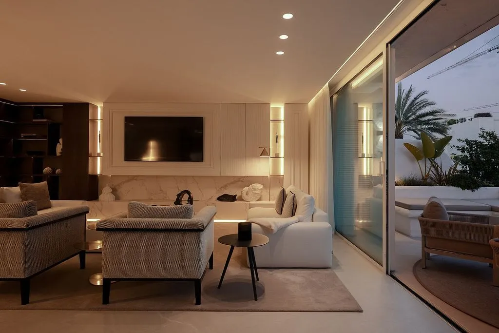 Séjour - Penthouse Duplex with Sea View in Marbella
