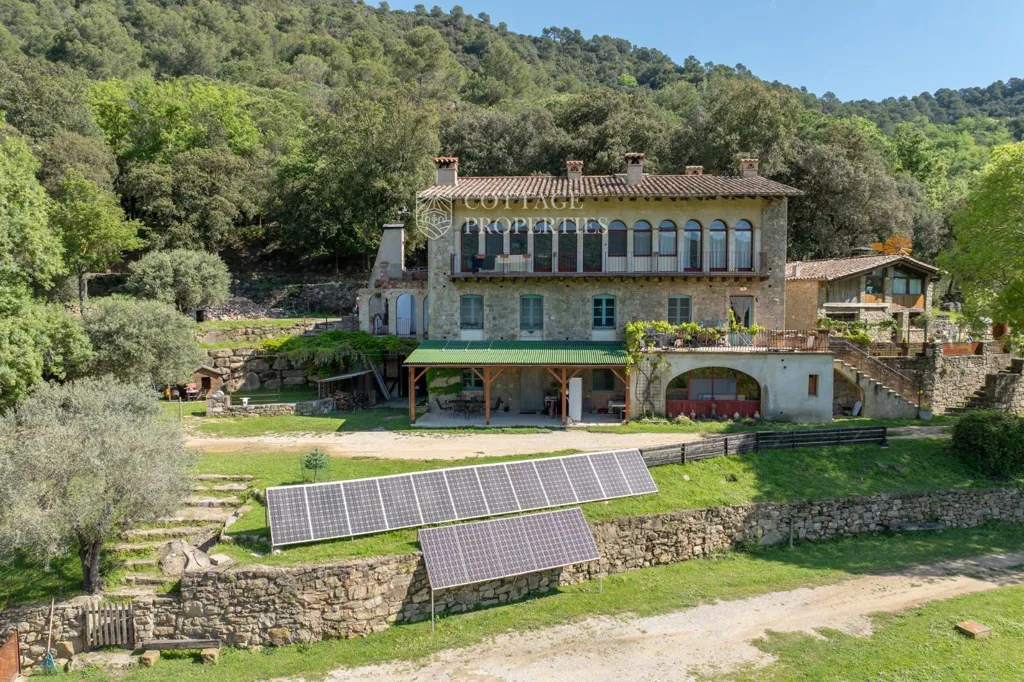 Vue aérienne - Sustainable Farmhouse with Panoramic Views in Pla de l'Estany