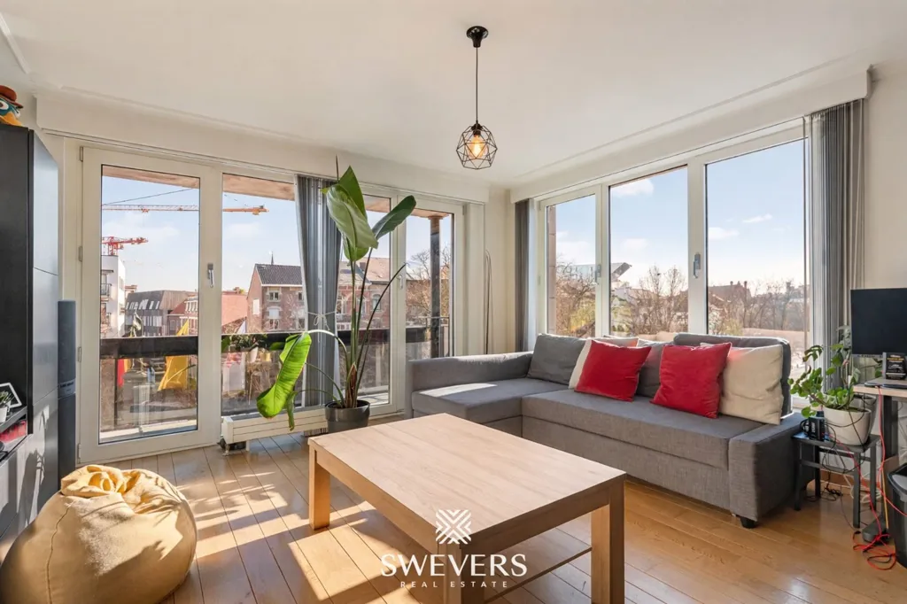 Living Room - Apartment with Balcony in Hasselt