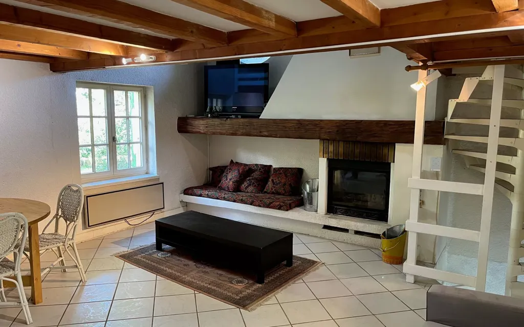 Séjour - Maison en Pierre avec Piscine à Dommartin