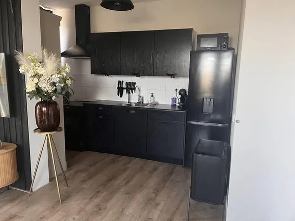 Köök - New Build Apartment with Balcony in Hoorn