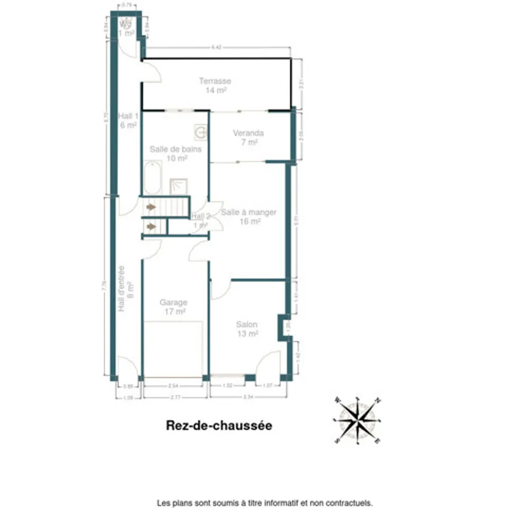 Plan - Maison à Rénover avec Terrasse à Grivegnée