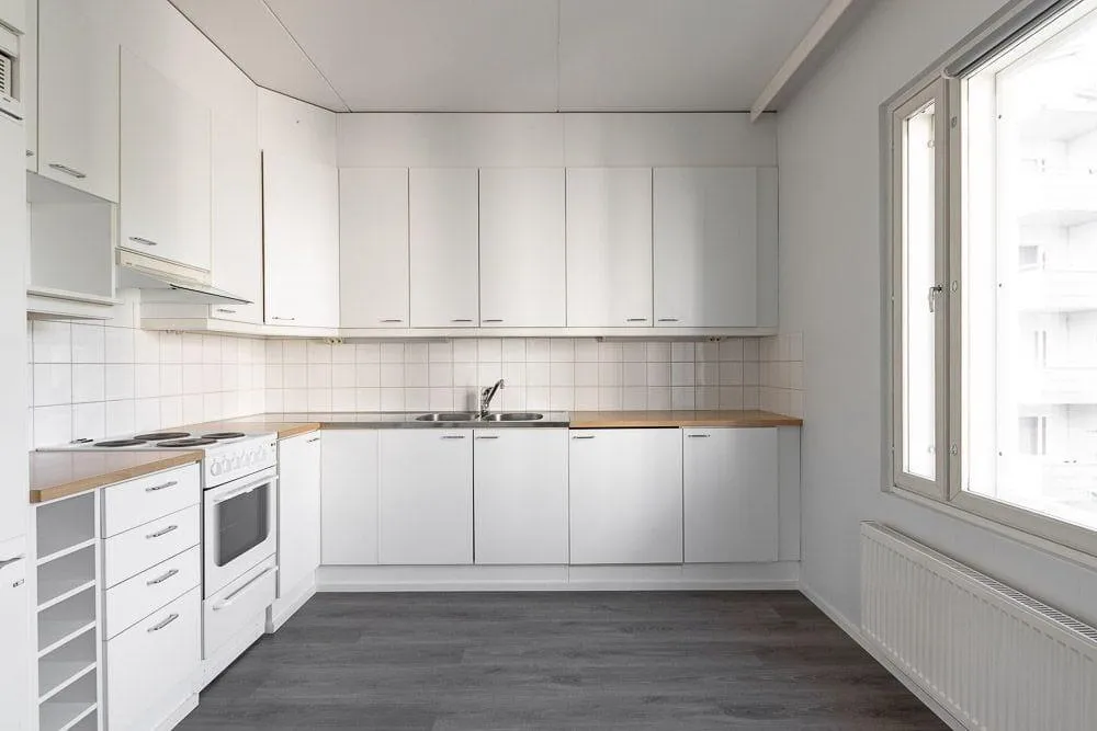 Köök - Two-Room Flat with Private Sauna in Espoo