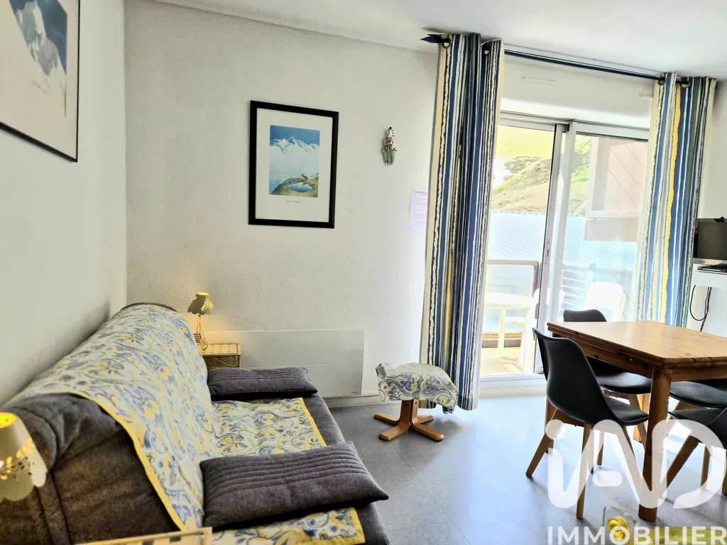 Living Room - Studio with Balcony at Bagneres-De-Bigorre