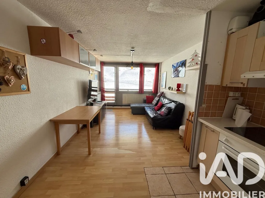 Cucina - 2-Bedroom Apartment with Mountain View in La Mongie