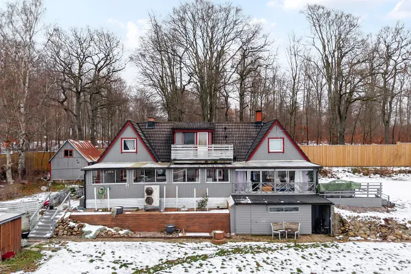Vue aérienne - Spacious Villa with Large Garden in Hanaskog