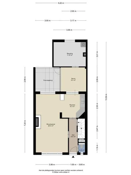 Plaan - Central Semi-detached House with Serre in Vlodrop