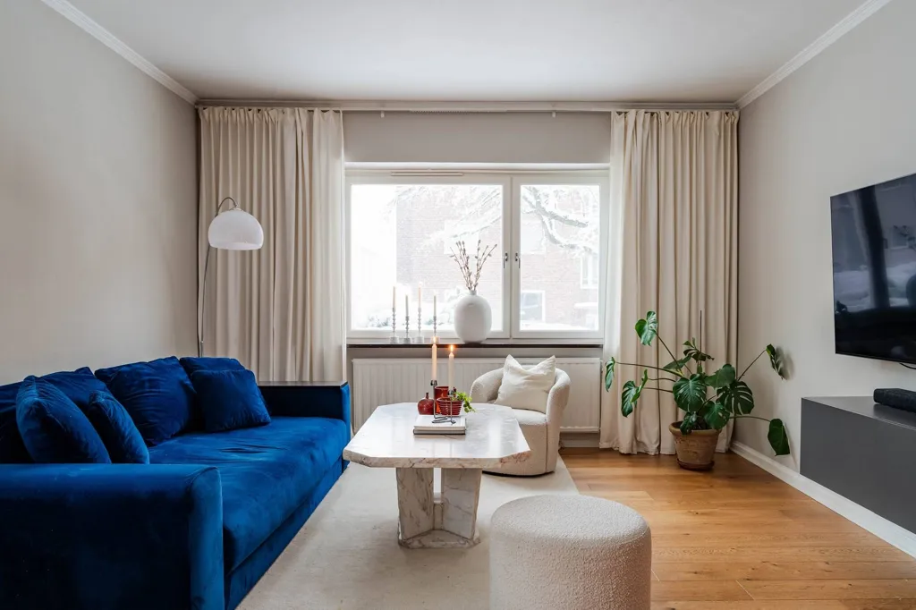 Séjour - Modern Flat with Central Location in Helsingborg