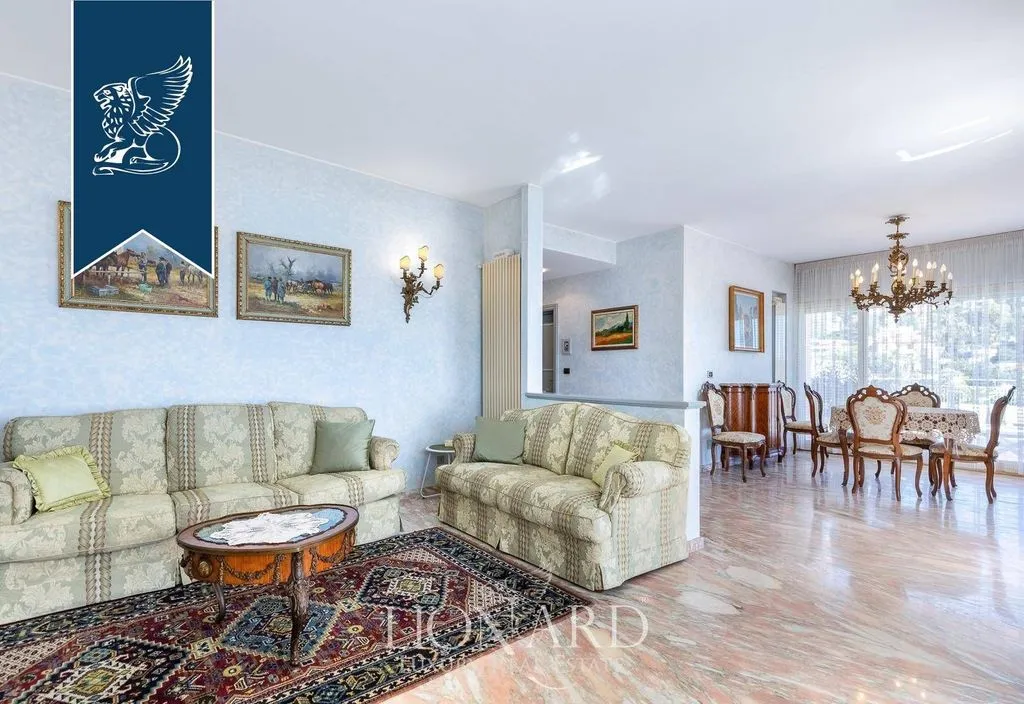 Living Room - Luxury Sea-Facing Penthouse in Sanremo