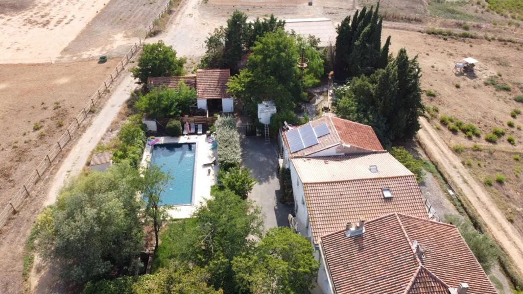 Aerial - Equestrian Estate with Gites in Servian