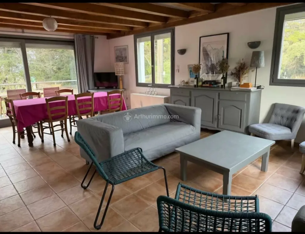 Séjour - Maison Vue Mer avec Accès Direct à la Plage