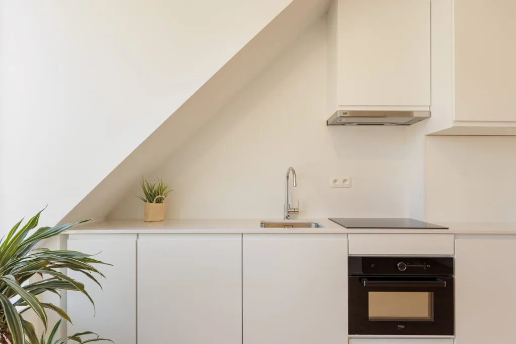 Cucina - Modern Apartment with Rooftop Terrace in Antwerp