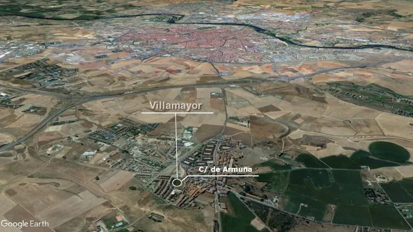 Vue aérienne - Industrial Plot with Demolition in Villamayor