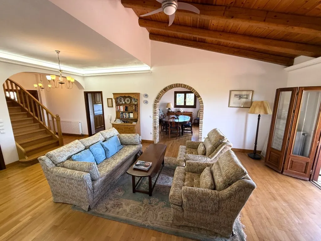 Soggiorno - 3-Storey Villa with Panoramic Views in Vasilika, Corfu