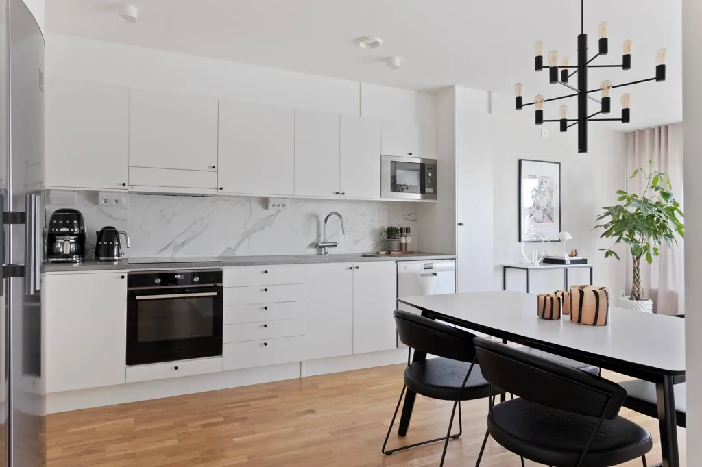 Cuisine - Apartment with Balcony in Varberg