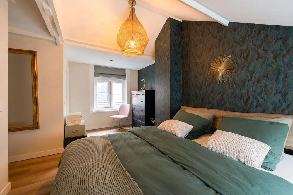 Bedrooms - Restored House with Courtyard in Haarlem's Historic District