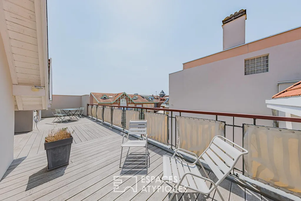 Terrasse - Duplex avec Terrasse au Dernier Étage à l’Aiguillon