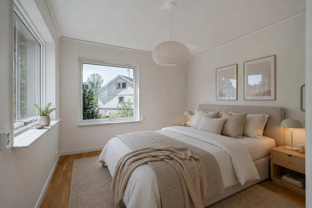 Camere da letto - Architectural Semi-detached House in Kårsta