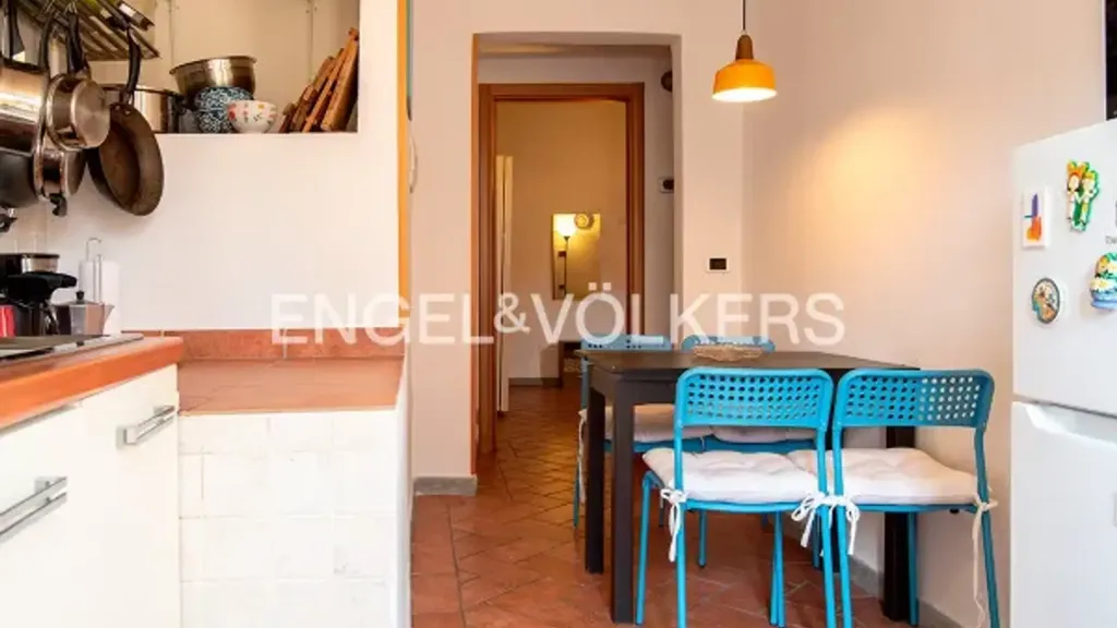Kitchen - Rustic Apartment with Terrace in Florence