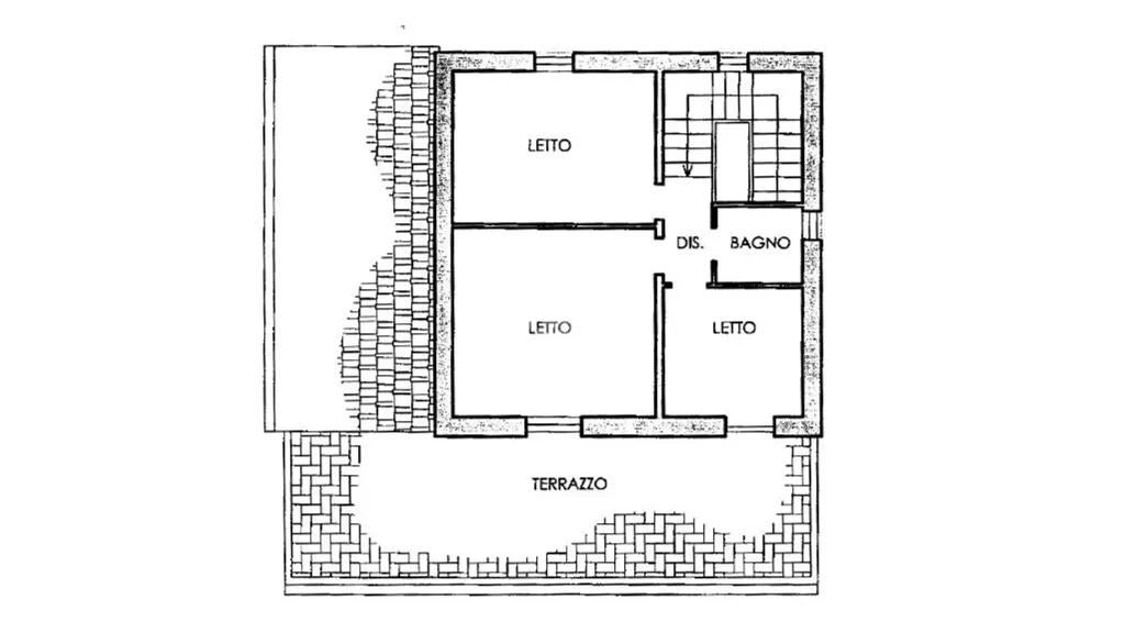 Floor Plan - Rustic Villa with Garden in Cesena