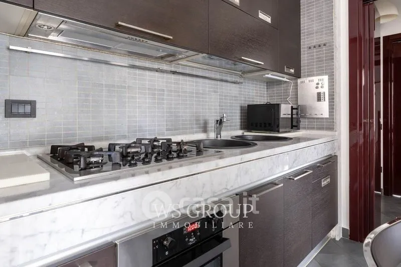 Kitchen - Modern Bilocale with Balcony in Monza