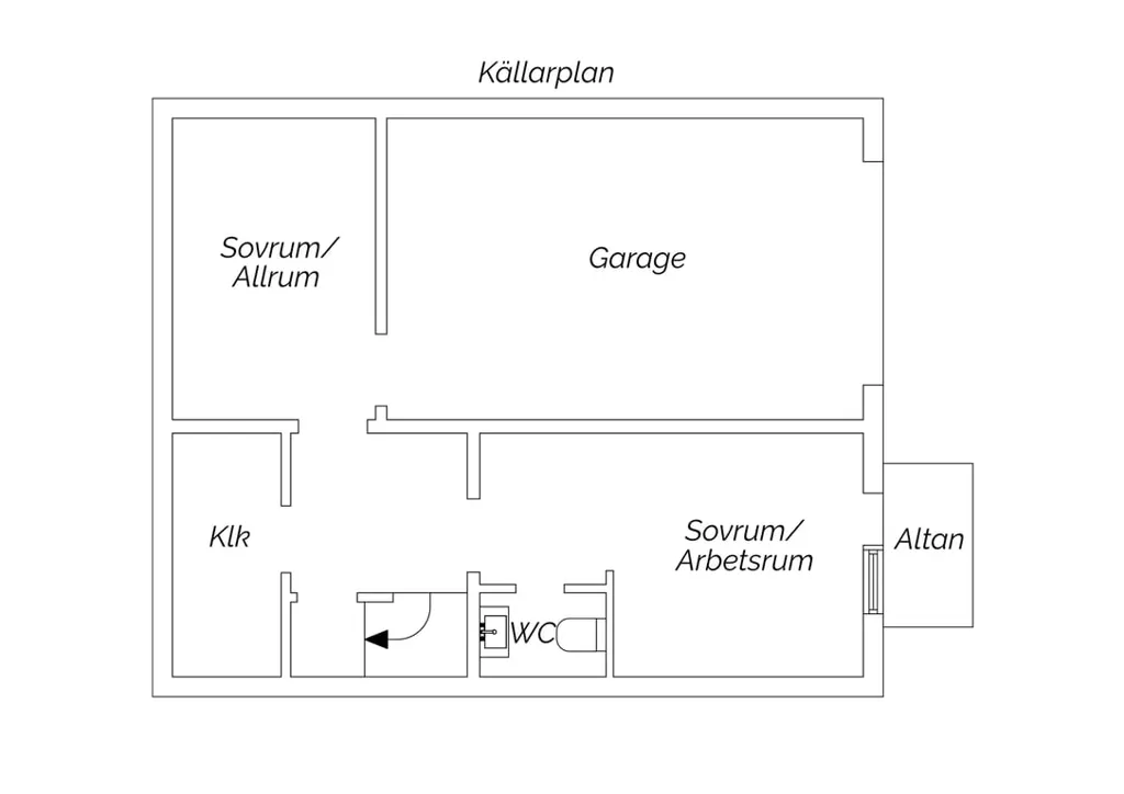 Plan - Modernised Terraced House with Garden in Hille
