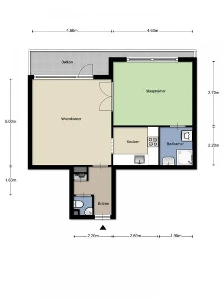 2-room apartment in Zoetermeer