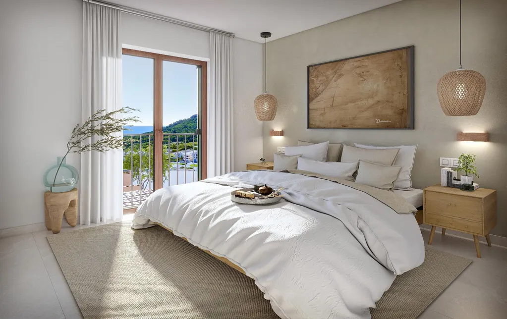 Bedrooms - Luxury Apartment with Sea View in Capdepera