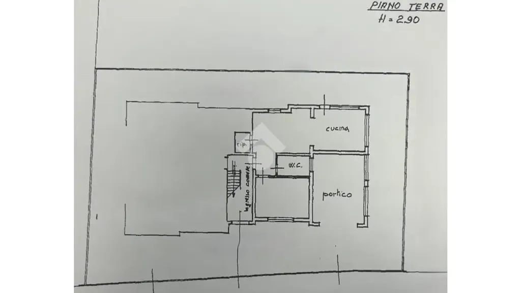 Plan - Terraced House with Garden in Pisa