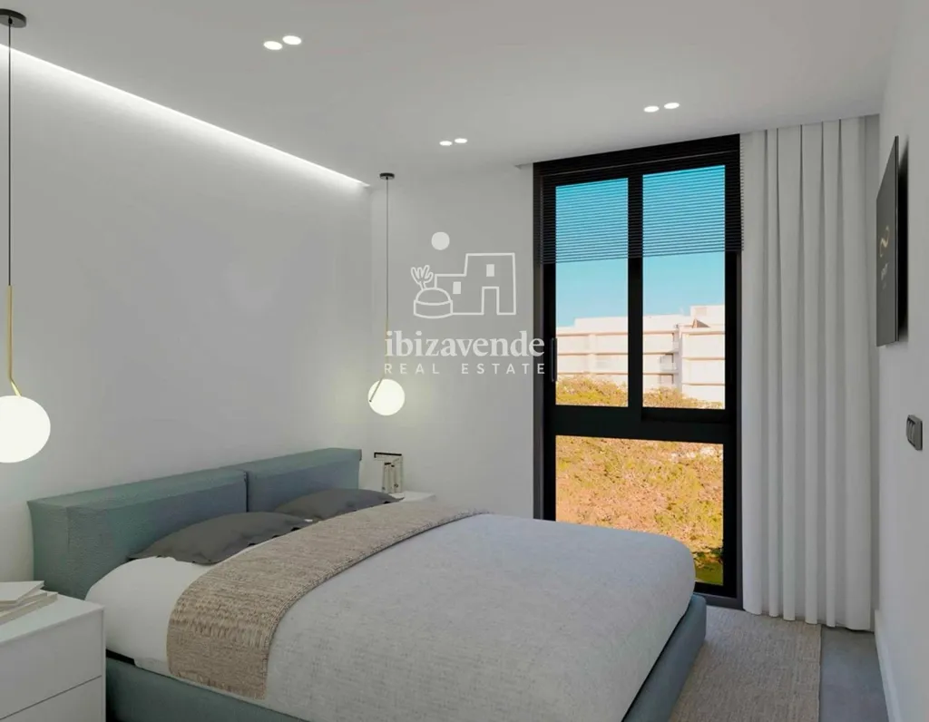 Chambres - New Build Apartment with Sea View in San Antonio