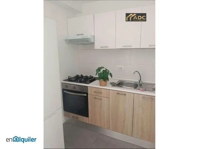 Kitchen - Studio with Terrace in Santa Cruz, Tablero