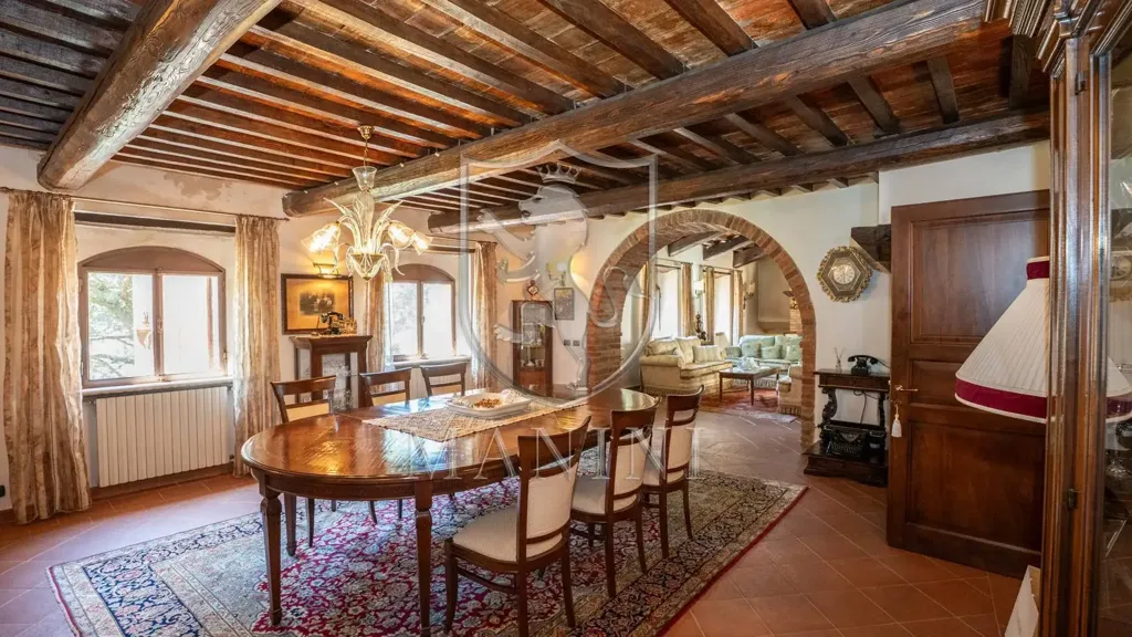 Salle à manger - Historic Castle with Garden in Sinalunga