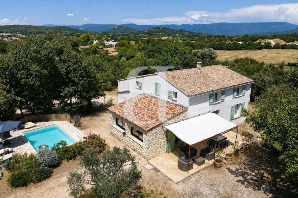 Vista aerea - 6-Bedroom House with Views in Apt, Luberon
