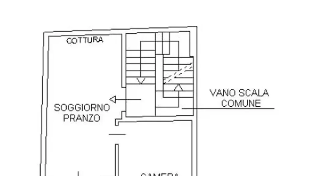Plan - 2-Bedroom Apartment in Chioggia Historic Centre