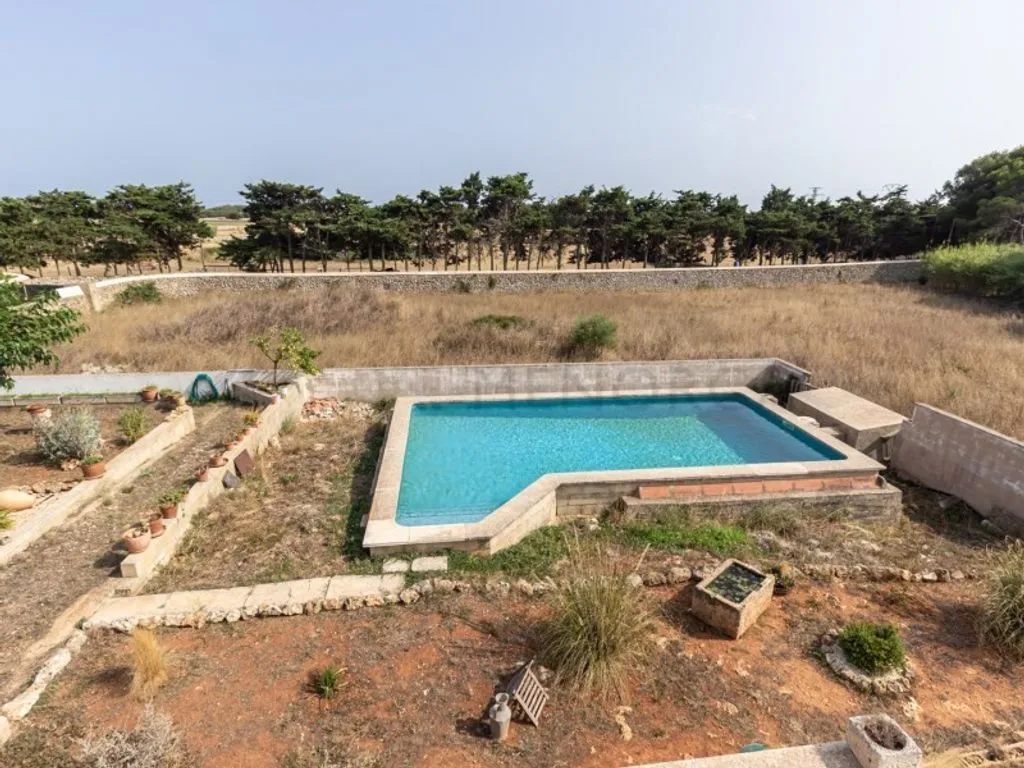 Aerial - Luxury Farmhouse with Pool near Mahon