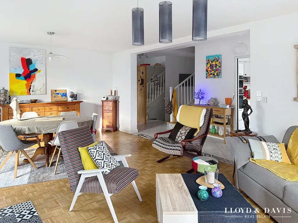Living Room - Renovated House with Garden in Royan