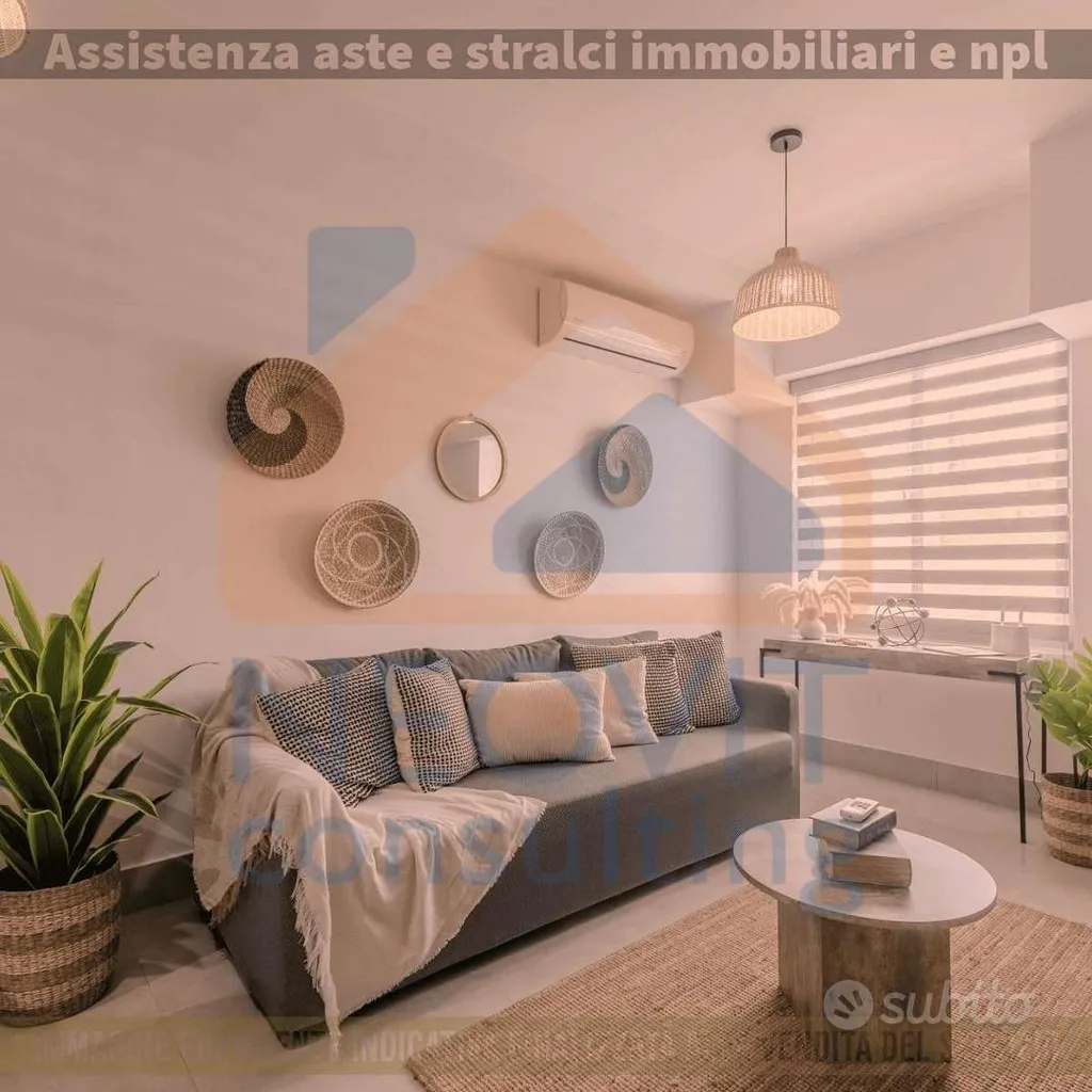 Séjour - Three-bedroom Apartment with Balcony in Bergamo