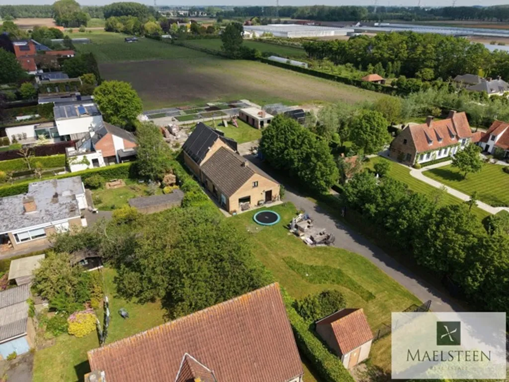 Õhuvaade - Approved Plot with Fermette-Villa Design in Sint-Andries