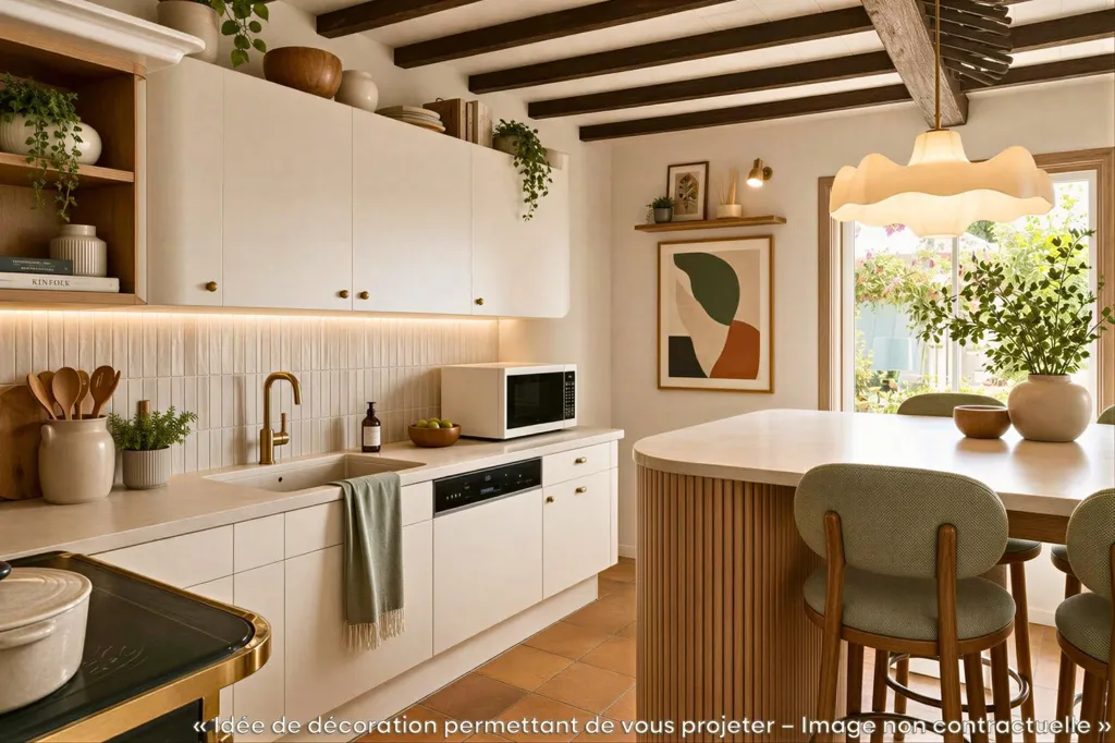 Cucina - Charming Chaumière with Panoramic Views near Renescure