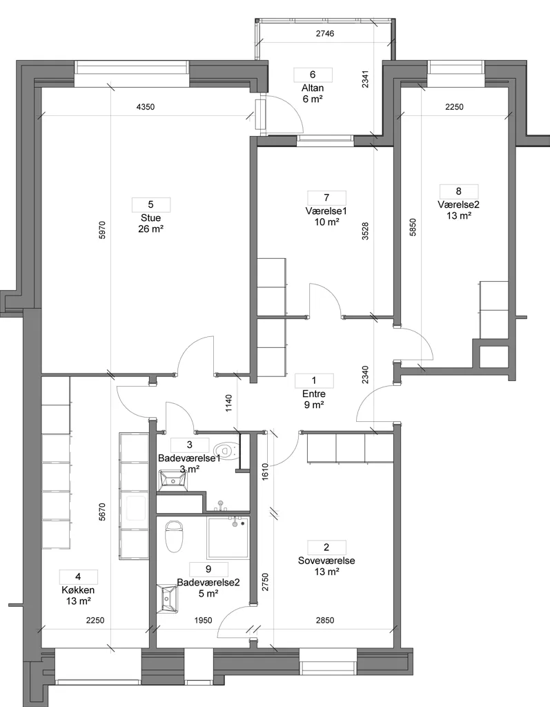 Plan - Apartment with Elevator in Nørresundby