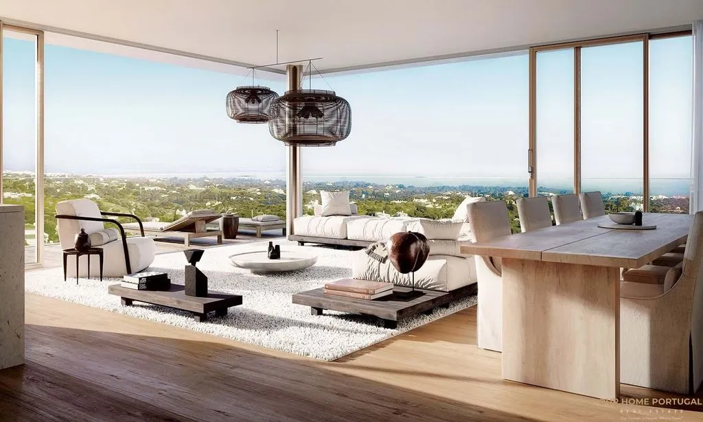 Living Room - 2-Bedroom Apartment with Balcony in Carvoeiro