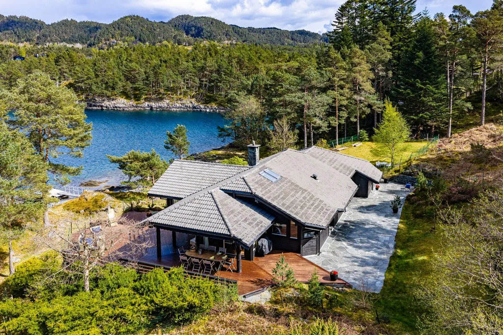 Vue aérienne - Holiday Cottage with Marina Spots in Forstrøno