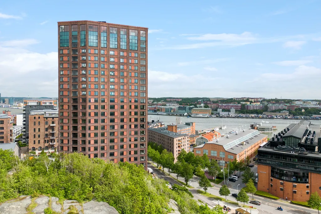 Vista aerea - Modern Flat with Terraces in Göteborg