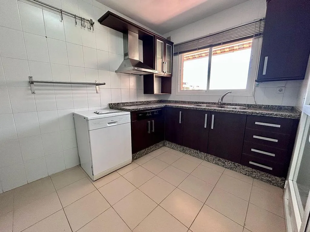 Kitchen - Apartment with Pool and Terrace in El Palo