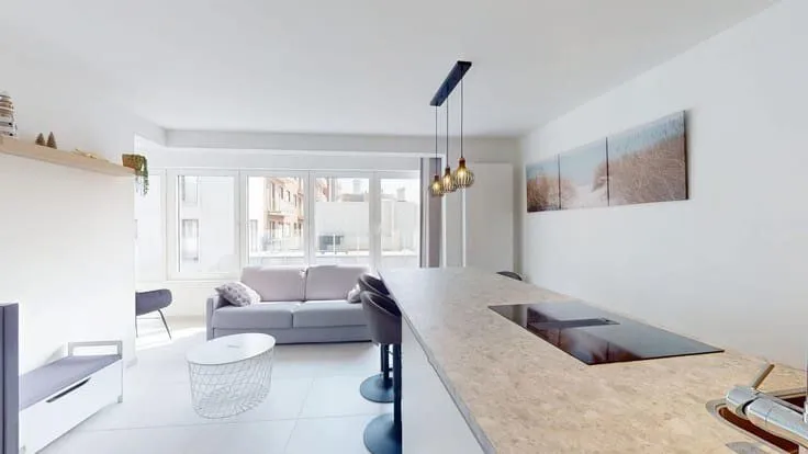 Köök - Renovated 1-Bed Flat with Sea View in Heist
