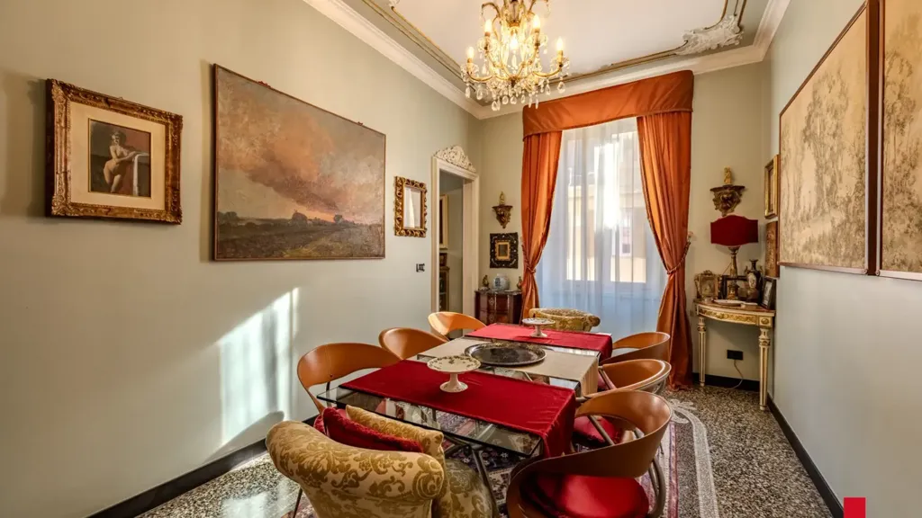 Salle à manger - Charming Apartment with City View in Genoa