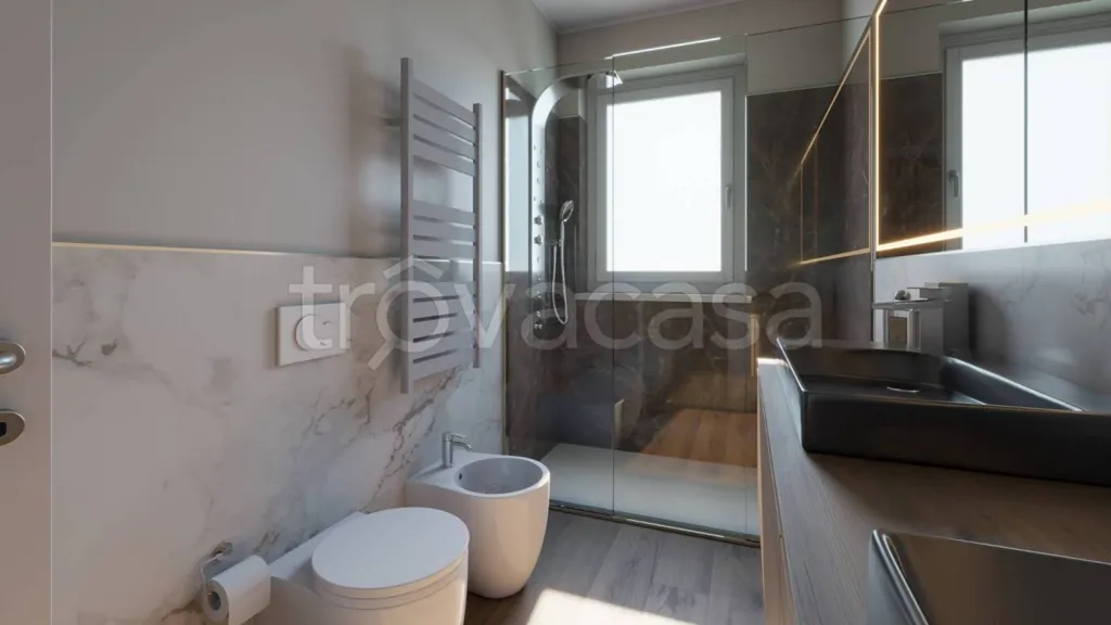 Salles de bain - Apartment with Terraces in Rosta