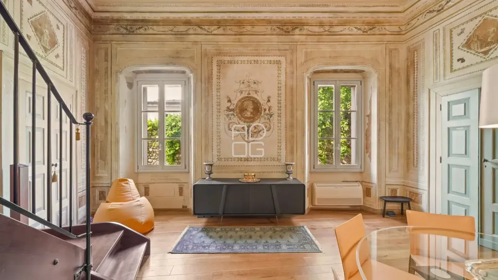 Living Room - Historic Palazzo Apartment in Lonato