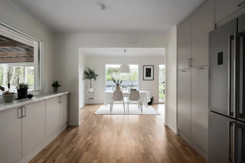 Cuisine - Renovated Villa with Fireplace in Grödby